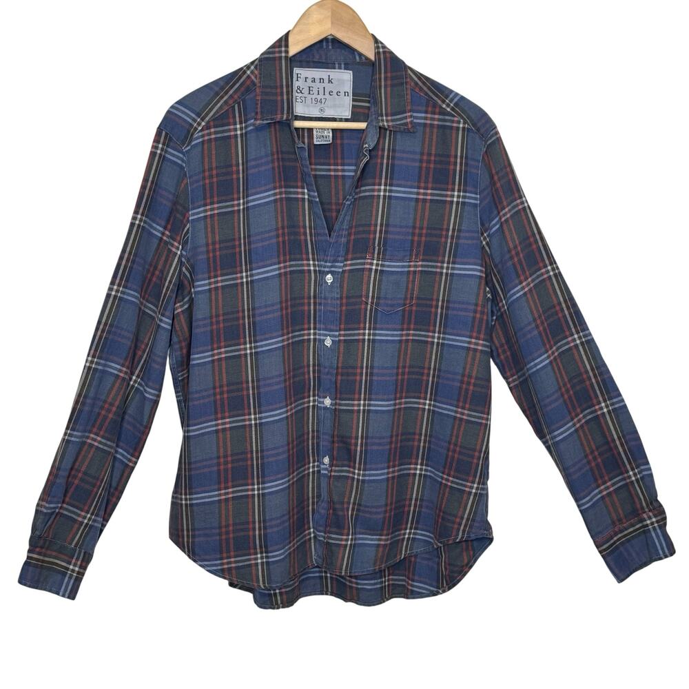 Frank & Eileen XL Plaid Flannel Long Sleeve Button Up Shirt Made in California